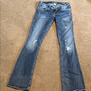 Silver pioneer jean